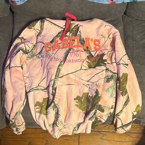Cabela's Pink and Green Camouflage Kids Jacket